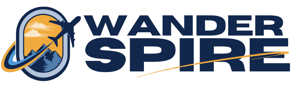 wander Spire Logo - Best Travel Guides