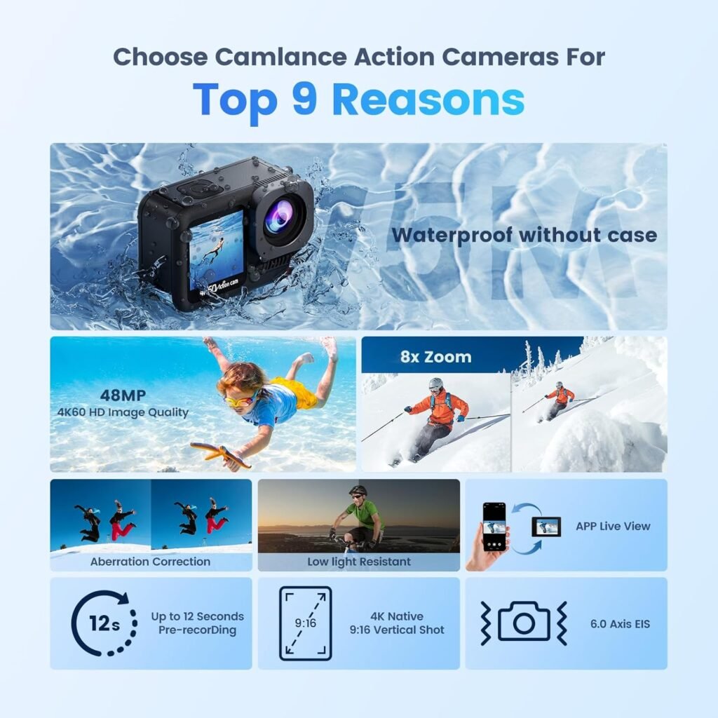 Campark X40 4K Dual Screen Action Camera