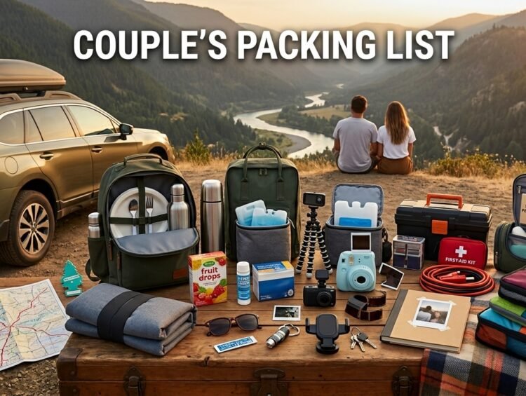 Romantic roadtrip packing list